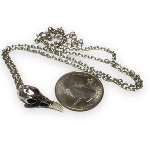 Baby Crow Skull Necklace OOAK